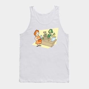 Woman And Cashier Tank Top